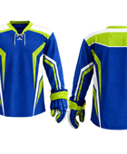 Blue Custom Hockey Jersey – Wholesale Bulk Team Kit, Low MOQ, B2B Performance Apparel