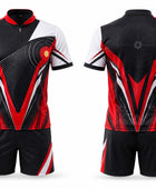 Black, Red & White Archery Uniform – Bulk Team Jersey & Shorts, Low MOQ, Wholesale Performance Set