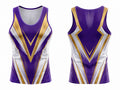 Purple & Gold Wrestling Singlet – Custom Team Uniform, Performance Sportswear, Wholesale Bulk