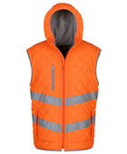 Reflective Orange Workwear Gilet – Wholesale Hooded Trade Uniform Vest