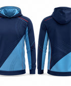 Custom Navy Blue Cricket Hoodie – Sublimated Team Pullover for Wholesale Clubs