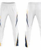 Custom White Cricket Trouser – Sublimated Slim Fit Team Pants for Wholesale Buyers