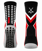 Custom Ice Hockey Socks – Red Black White Sublimated Team Hockey Socks for Wholesale Orders