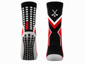 Custom Ice Hockey Socks – Red Black White Sublimated Team Hockey Socks for Wholesale Orders
