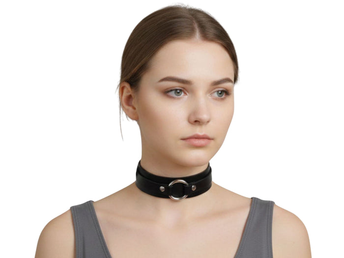 BUCKLE LEATHER CHOKER