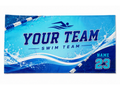 Custom Swim Team Towel – Blue Wholesale Team Pool Towel