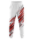 Custom White, Red & Black  Basketball Sublimated Bottoms