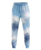 Sky Blue, White & Navy Custom Basketball Sublimated Bottoms