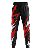 Custom Black, Red & White Basketball Sublimated Bottoms