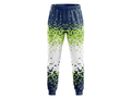 Navy Blue, Lime Green & White Custom Basketball Sublimated Bottoms