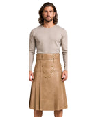 Men’s Scottish Gladiator Leather Kilt Wholesale | Adjustable Real Leather Kilt Manufacturer