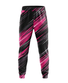 Black, Hot Pink & Gray Custom Basketball Sublimated Bottoms