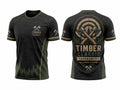 Custom Axe Throwing Tournament Shirt – Dark Green Timber Classic Teamwear for Wholesale Buyers