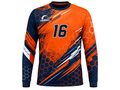 Custom Handball Goalkeeper Jersey – Orange Navy Long Sleeve Teamwear for Wholesale Buyers