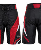 Custom Ice Hockey Pant Shell – Black Red White Sublimated Hockey Pants Shell for Wholesale Orders