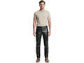 Elephant Metallic Black Faux Leather Wide Leg Jeans Wholesale | Custom Private Label Pants Manufacturer