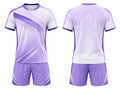 Custom Badminton Uniform – Purple & White Team Set, Wholesale, Low MOQ, Bulk Sportswear