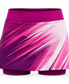 Women’s Padel Skort – Custom Pink Gradient Wholesale Teamwear