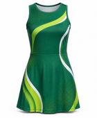 Women’s Padel Dress – Custom Green Lime Club Teamwear Wholesale
