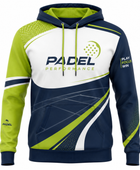 Padel Hoodie – Custom Navy White Lime Pullover Teamwear Wholesale