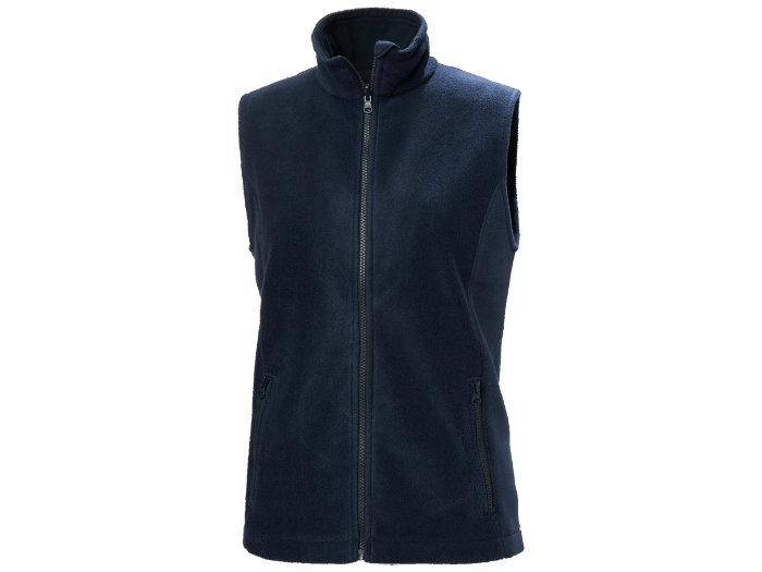 Ladies Fleece Workwear Vest – Navy | B2B Low MOQ Manufacturer front design preview