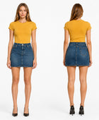 Custom Women’s Denim Mini Skirt for Private Label Brands