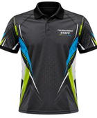 Custom ping pong Referee Polo – Black Grey Staff Shirt for Wholesale Tournament Buyers