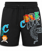 Custom Winter Black DTF Fleece Sweat Wear Shorts B2B