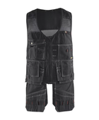 Multi-Pocket Workwear Waistcoat – Black | B2B Low MOQ Manufacturer