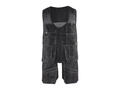 Multi-Pocket Workwear Waistcoat – Black | B2B Low MOQ Manufacturer