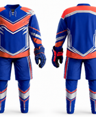 Blue Custom Hockey Uniform – Wholesale Bulk Team Kit, Low MOQ, B2B Performance Apparel