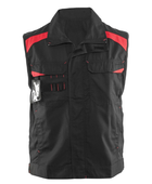 Industrial Utility Waistcoat – Black and Red | B2B Low MOQ Manufacturer
