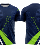Custom Navy Lime Darts Tournament Shirt – Wholesale Team Jersey