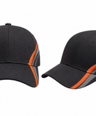 Custom Black Orange Darts Cap – Wholesale League Team Hat
