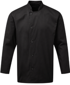 Long Sleeve Chef Jacket Black | B2B Low MOQ Hospitality Workwear Manufacturer