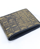 Custom Crocodile Embossed Leather Bifold Wallet Set Wholesale Promotional Corporate Gift Manufacturer
