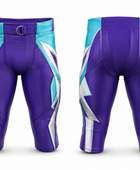 Custom Purple Turquoise American Football Shorts | Wholesale Teamwear Shorts