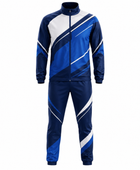 Custom Blue Teqball Warm-Up Set Wholesale Team Tracksuit