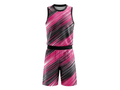 Custom Pink, Black, Gray & White Basketball Sublimated Uniform
