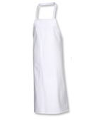 Full-Length Bib Apron White | B2B Low MOQ Hospitality Workwear Manufacturer