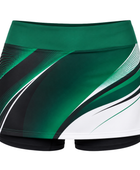 Women’s Squash Skort – Green White Custom Teamwear