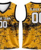 Yellow Custom Basketball Sublimated Jersey – Wholesale Bulk Team Kit, Low MOQ, B2B Performance Apparel