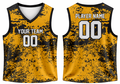 Yellow Custom Basketball Sublimated Jersey – Wholesale Bulk Team Kit, Low MOQ, B2B Performance Apparel