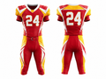 Custom Red Yellow American Football Uniform | Wholesale Team Jersey and Pants