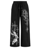 Custom Black Acid Wash DTG Jogger Pants B2B