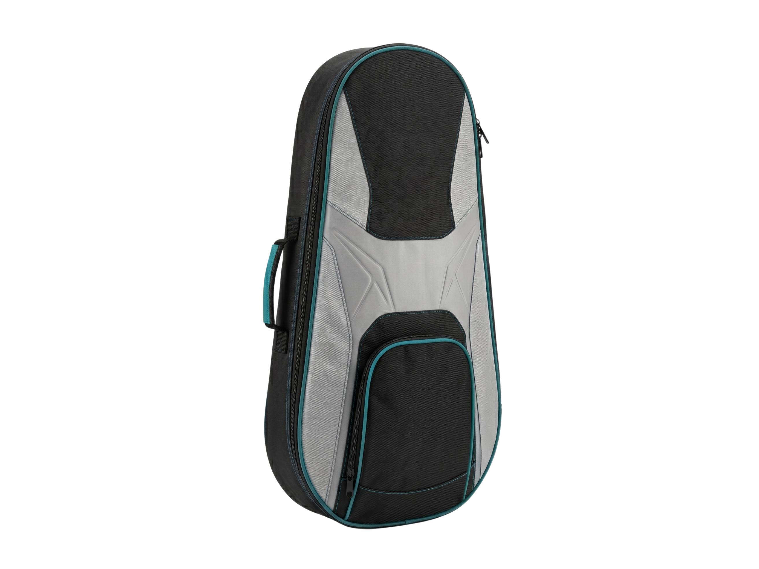 Custom Squash Racket Bag – Black Grey Teal Team Bag