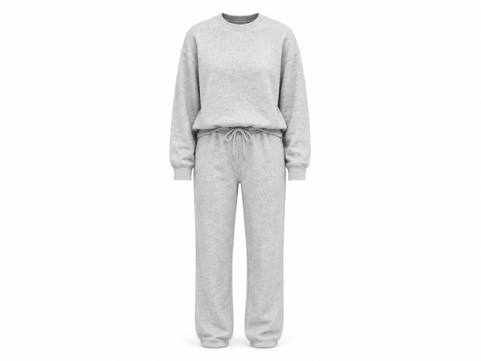 Custom Acid Wash Women’s Light Grey Tracksuit B2B