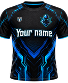 Custom Esports Gaming Jersey | Wholesale Esports Team Shirt | Black Blue Teal | Apparels Bridge