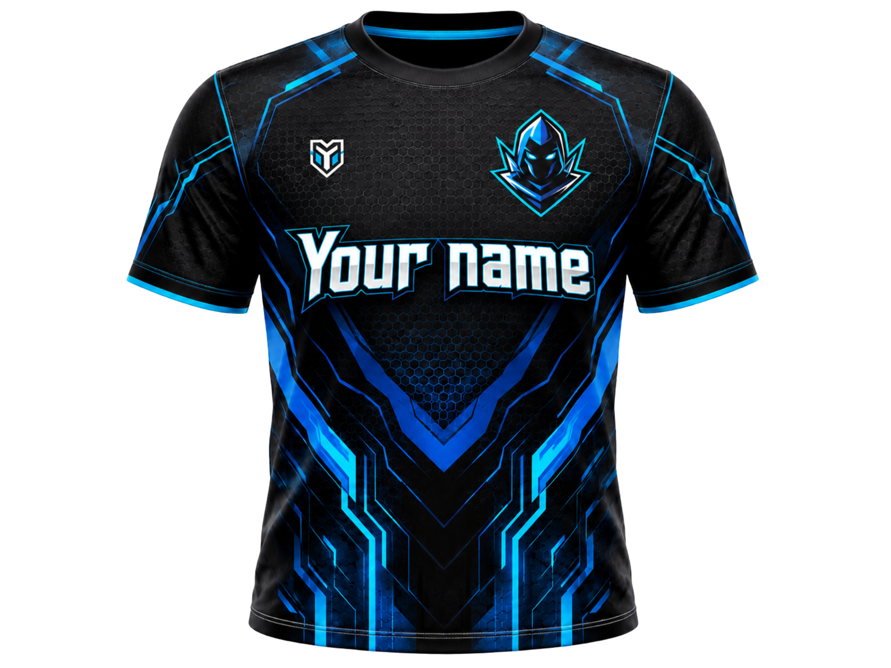 Custom Esports Gaming Jersey | Wholesale Esports Team Shirt | Black Blue Teal | Apparels Bridge