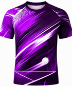 Custom ping pong Training Shirt – Purple Black Sublimated Ping Pong Teamwear for Wholesale Buyers